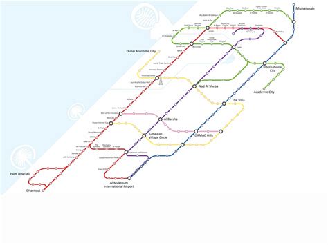 New Dubai Metro Blue Line Map What The Route Could Look Like Time