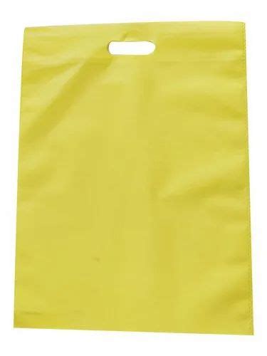 Plain Yellow D Cut Non Woven Bag For Shopping At Rs 160 Kg In Gwalior