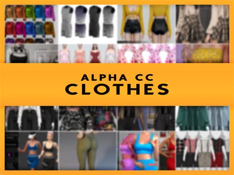 Sims 4 Alpha CC Clothes Pack