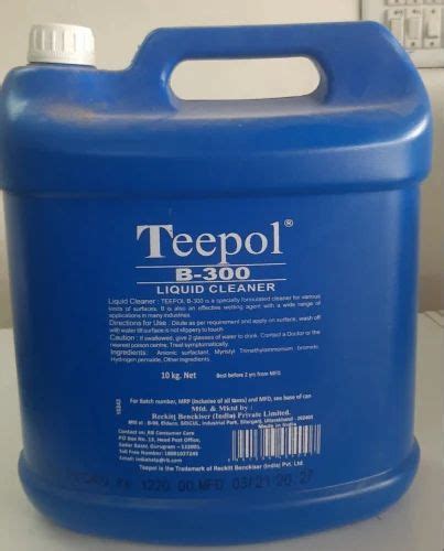 Teepol B 300 Liquid Cleaner Packaging Size 5l Lavender At Rs 60