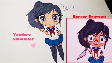 Yandere Simulator Yandere Chan Drawings Horror Transformation Youtube