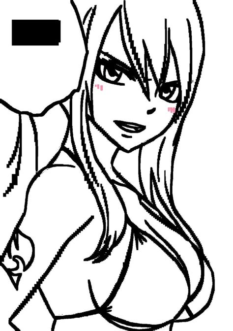 Inspirant De Fairy Tail Dessin Erza Photographie Coloriage Coloriage