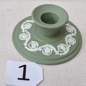 Vintage Wedgwood Sage Green Jasperware Small Items 8 Etsy UK