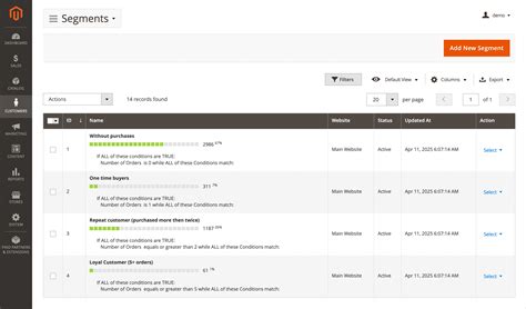 Segments | Customer Segmentation Suite for Magento 2