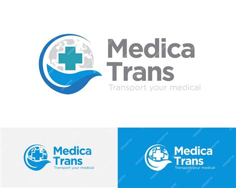 Premium Vector | Medical world transport logo designs for health