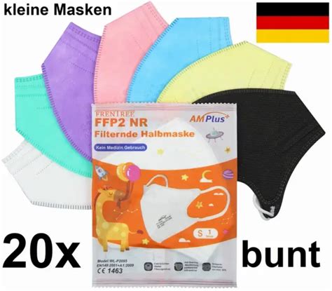 X Ffp Kinder Masken Ce Zertifiziert Bunt Atemschutz Ffp