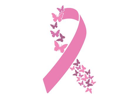 Pink Ribbon Breast Cancer Awareness Symbol Or Sign Isolated On White Vector Icon Illustration