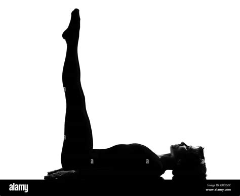 Silhouette Woman Lying Down In Hi Res Stock Photography And Images Alamy