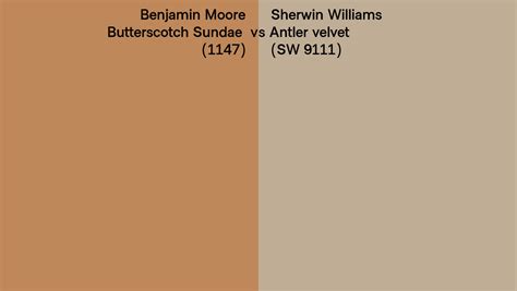 Benjamin Moore Butterscotch Sundae Vs Sherwin Williams Antler