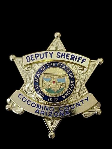 Us State Of Arizona Coconino County Sheriff Department Badge Police