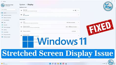 How To Fix A Stretched Screen Display Issue On Windows Youtube