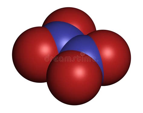 Azoto N2 Modello Molecolare Di Dinitrogeno E Formula Chimica