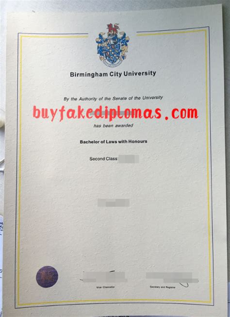 Fake Birmingham City University Degree Buy Fake Diplomas High School