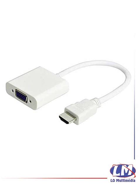 Cable HDMI Vers VGA Lo Multimedia