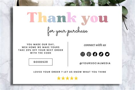 Simple Thank You Card Canva Template Graphic By Haffa Studio Creative