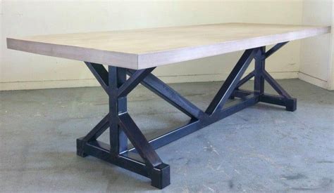 Heavy Trestle Metal Table Base Table Legs For Dining Table Etsy