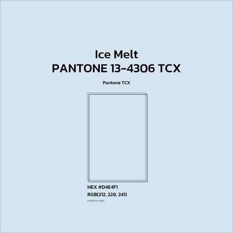About PANTONE 13-4306 TCX - Ice Melt Color - Color codes | matching