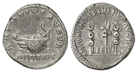 Marc Antony Ar Denarius Restitution By Marcus Aurelius And Lucius