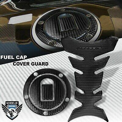 PERFORATED BLACK PRO GRIP FUEL TANK PAD GAS CAP COVER 04 05 NINJA ZX