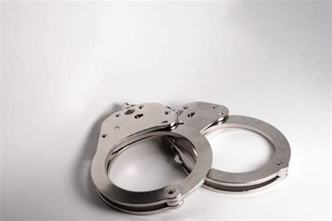 Police Handcuffs A Measure Of Direct Coercion Stock Image Image Of