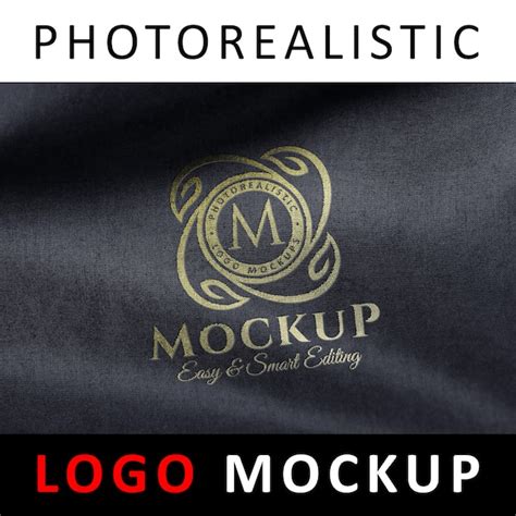 Premium Psd Logo Mock Up Serigraph Printing Screen Printing Foil