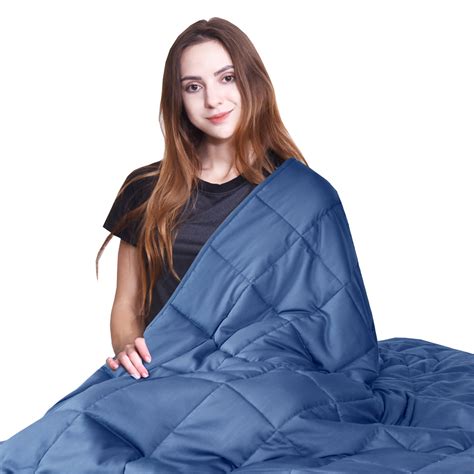 Gymax Heavy Cotton 20 Lbs 60 X 80 Cooling Weighted Blanket For