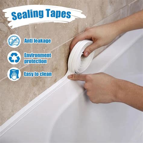 PVC Sealing Strip Tape Bathroom Bath Toilet Caulk Tape Self Adhesive