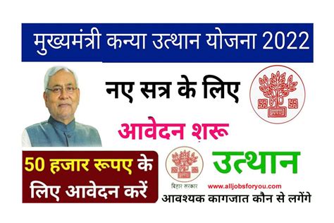 Bihar Mukhyamantri Kanya Utthan Yojana 2023 Online Apply Application