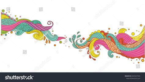 Vector Illustrate Design Elements Paisley Border Stock Vector (Royalty ...