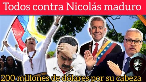 CABEZA DE MADURO TIENE PRECIO200 MILLONES De DÓLARES Y MARÍA CORINA