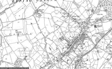 Historic Ordnance Survey Map Of Epping 1895 Francis Frith