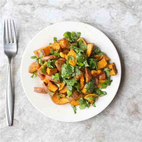 Roasted Sweet Potato Salad With Honey Lime Vinaigrette