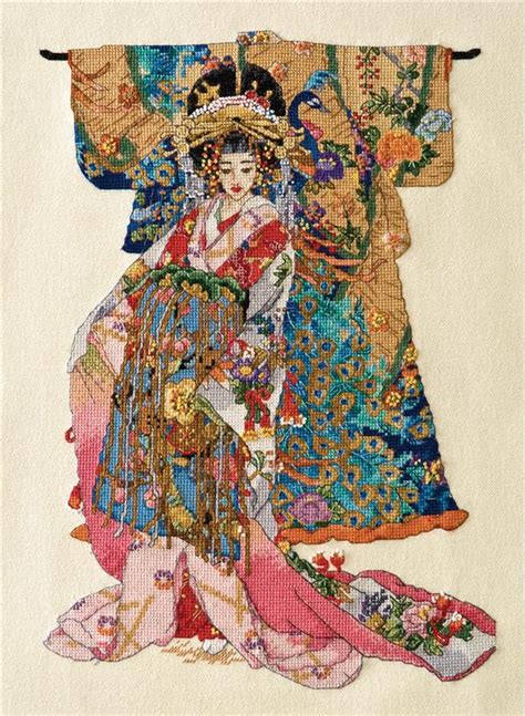 Kimono Geisha Cross Stitch Kit