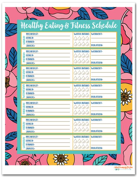 Free Printable Food Journals Food Journal Healthy Eating Schedule