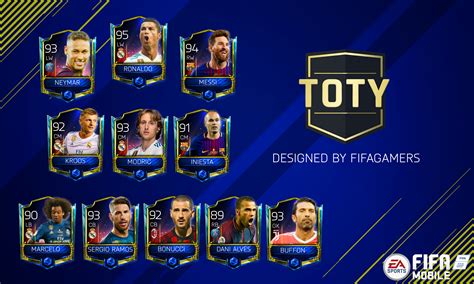 Art My Design On TOTY In FIFA Mobile R FUTMobile