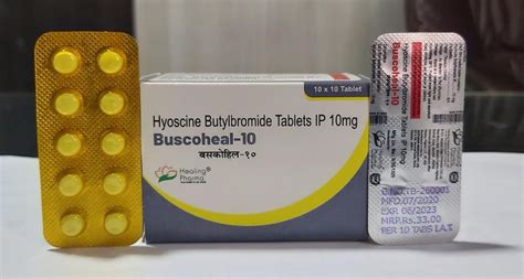 Hyoscine Butylbromide Tablets Buscoheal 10 1x10 Non Prescription Rs