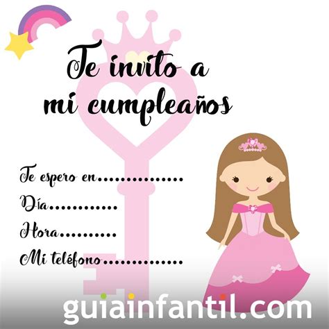 Invitaciones De Cumplea Os Con Una Princesa