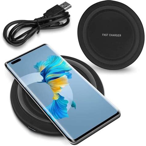 Qi Chargeur Sans Fil Compatible Avec Huawei Mate Pro Chargeur