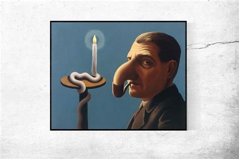 Philosopher S Lamp Rene Magritte Home Office Decor Surrealist Art