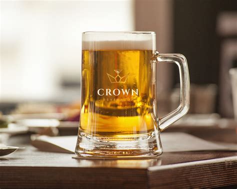 Crown Beverages logo branding on Behance