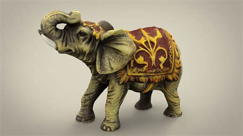 Elephant India 3d Model By Alenfsl