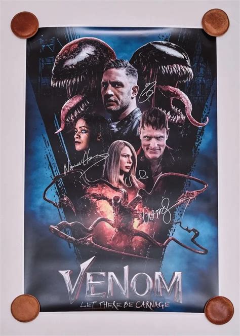 "Venom Let There Be Carnage" Cast Signed Movie Poster ...