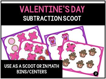 Valentine S Day Subtraction Scoot By Sarah Torres Tpt