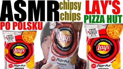 asmr po polsku chipsy lays pizza hut dźwięki jedzenia asmr chips pizza