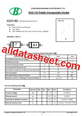 KDS160 데이터시트 PDF Nanjing International Group Co