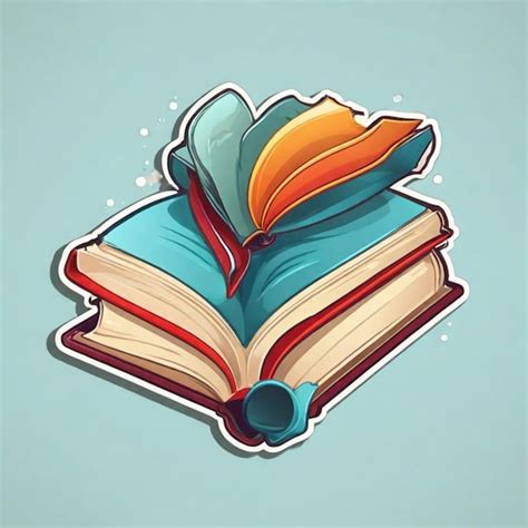 Premium Vector Open Book Cartoon Vector Background