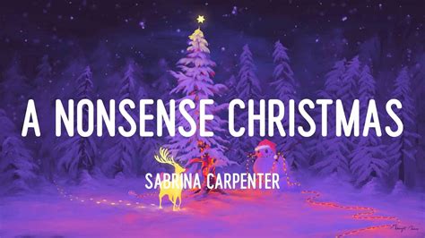 Sabrina Carpenter A Nonsense Christmas Lyrics YouTube