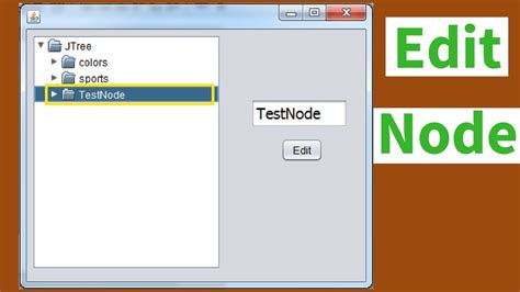 Java How To Edit Selected Jtree Node Using Jtextfield In Java