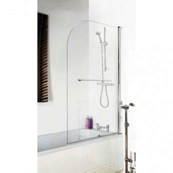 Nuie Pacific Hinged Bath Screen Nssr Mm Clear Chrome