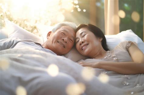 Premium Ai Image Love Lives Forever Senior Asian Couple At Home